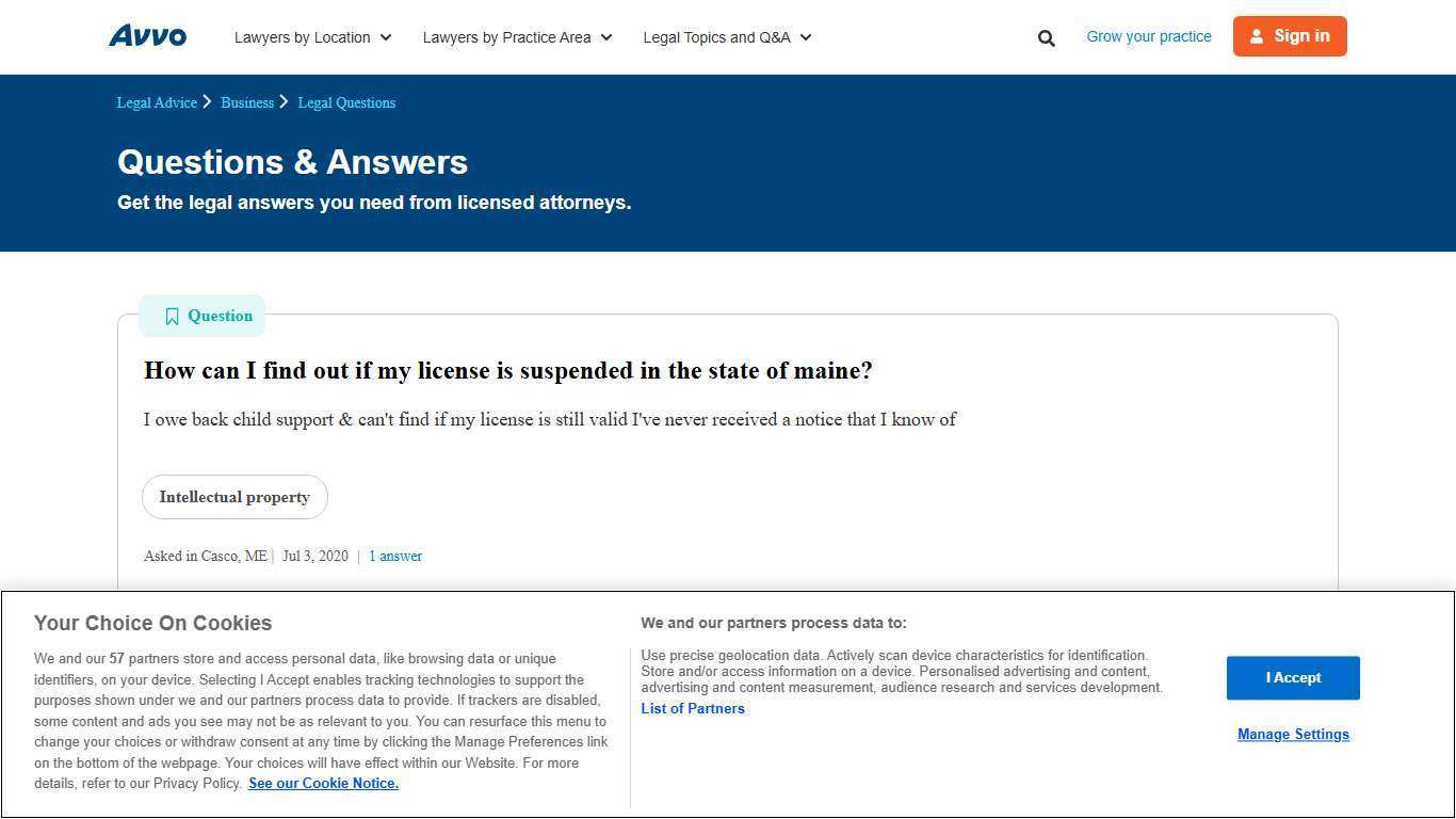 How can I find out if my license is suspended in the state of maine? - Legal Answers